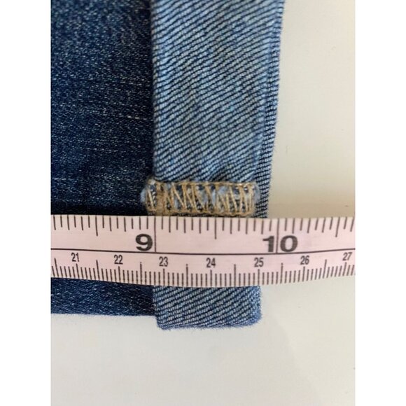 Paige Womens Bermuda Jean Shorts Blue Denim Jax Mid Rise Size 25 Boho Distressed - Picture 5 of 11